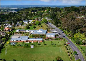 Aerial view of the Westminster school grounds